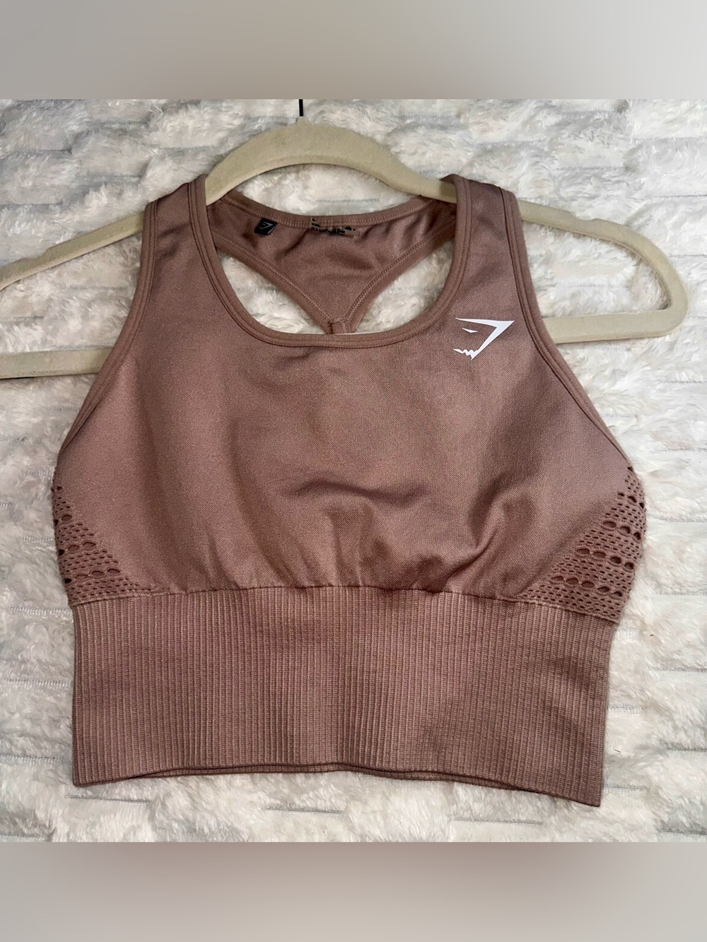 Gymshark Sports Bra Bundle Lot ~ 2 Mauve Seamless & Black Longline Strappy Small